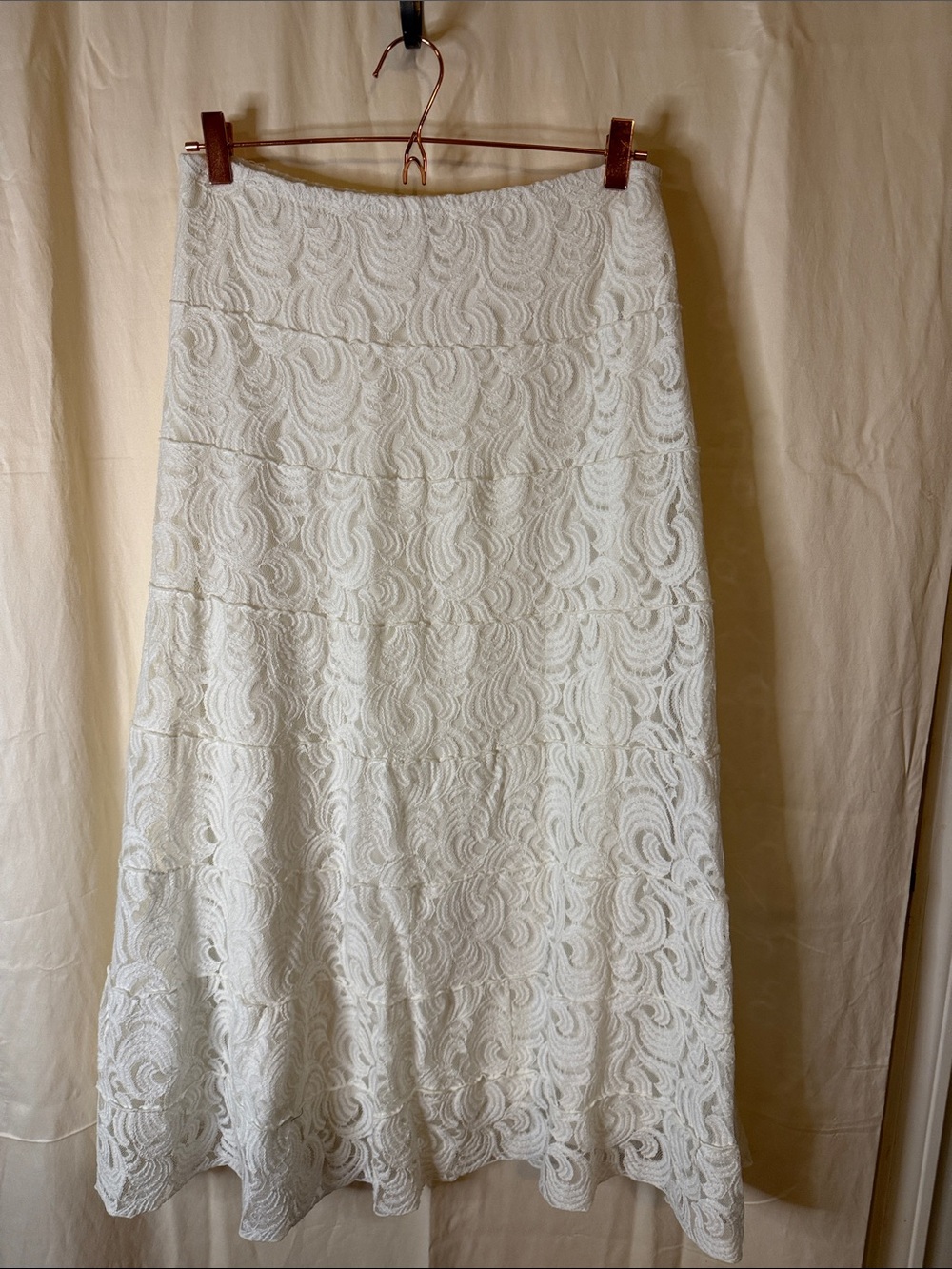 Sophie Max White Lace Maxi Skirt - Picture 4 of 5